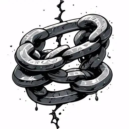 Broken Chain Wrapped