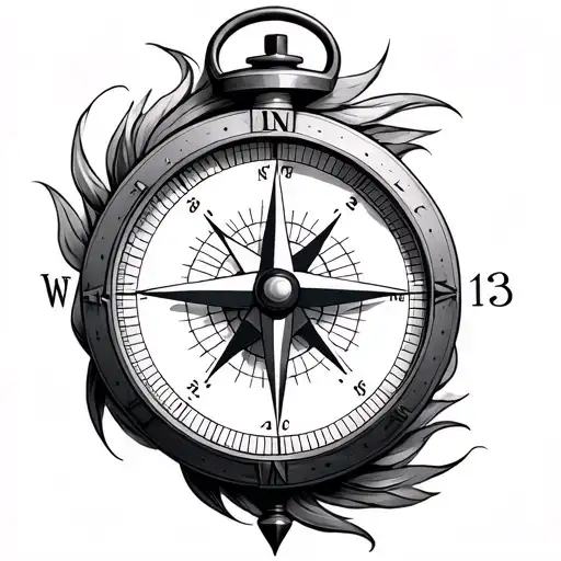 Compass And Number 133