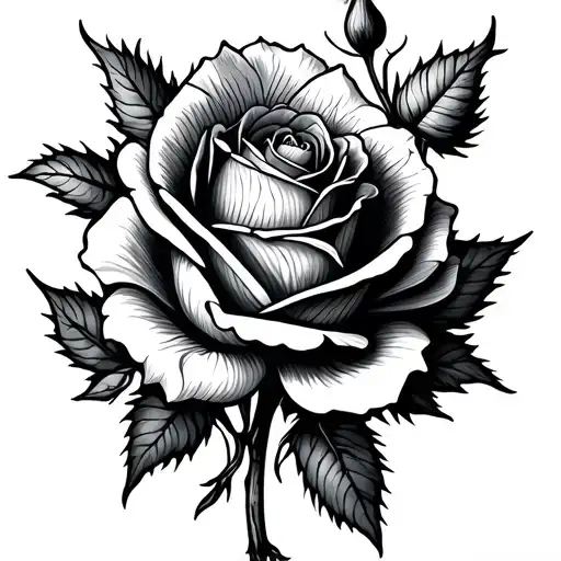 Thistle And Rose Intertwined