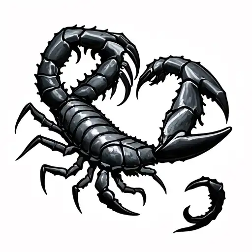 Scorpio Memorial Lucky Number 3 Tattoo idea