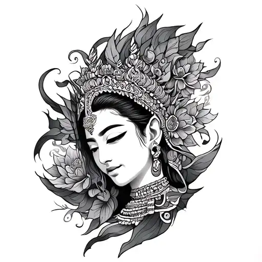 Thai Inspired Tattoo Sak Tant Smokey