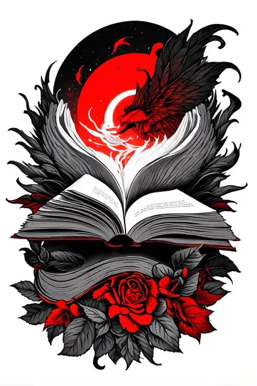 Red Rising Book Themed Half Sleeve