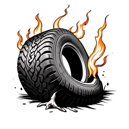 Finger Bones With A Tire Burning Out