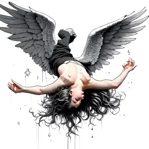 Falling Angel Upside Down