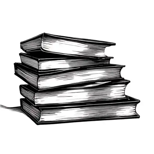 9 Books Stacked Together