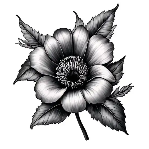 September And August Birth Flower Intertwined