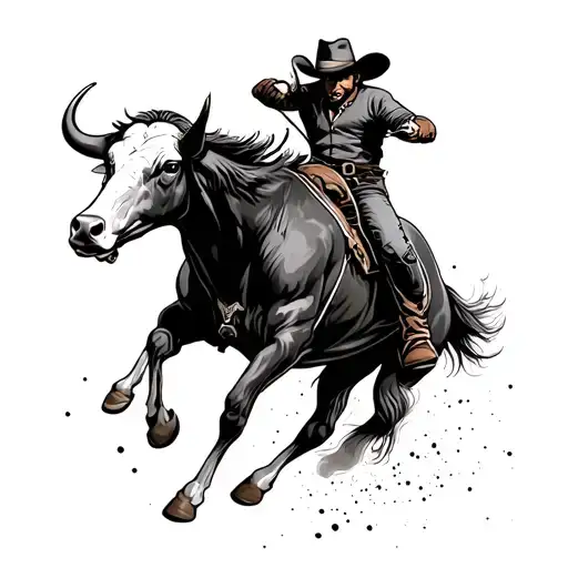 Bull Rider Tattoo idea