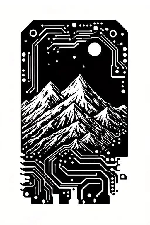 Mountain Circuit Board Design
