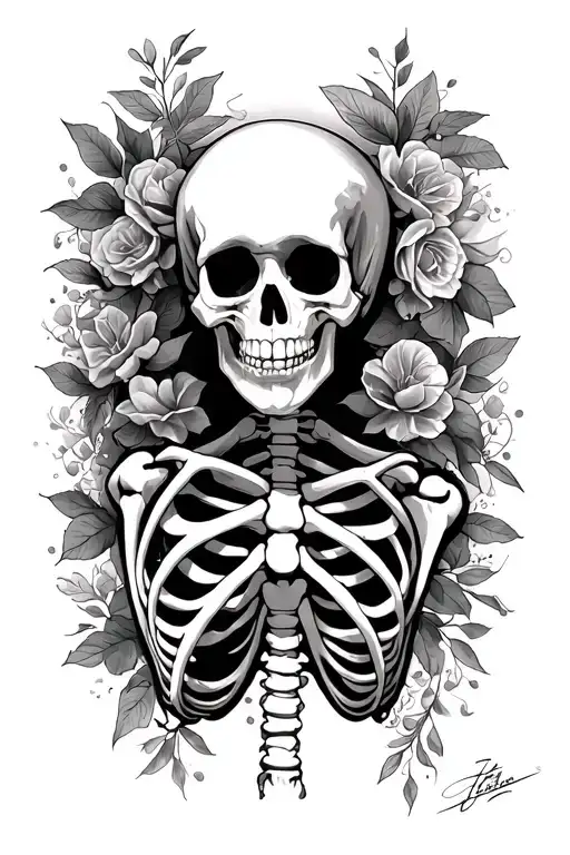 Skeleton With Surrealism Legs