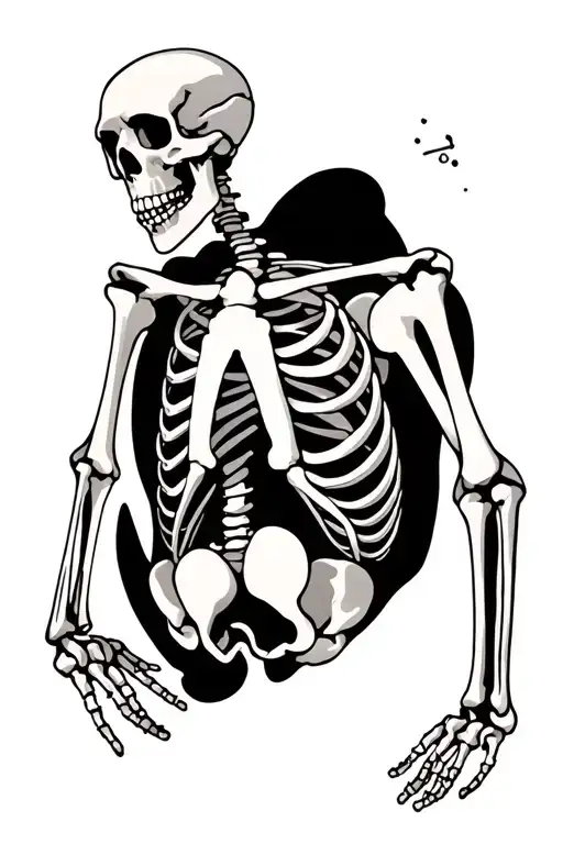 Skeleton With Surrealism Legs