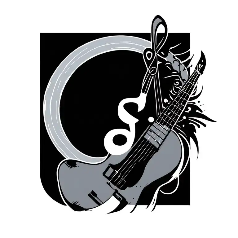 Minimalist Music Lover With Semicolon Incorporated