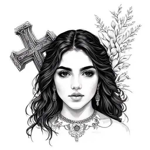 Alejandra In Scripture With A Cross