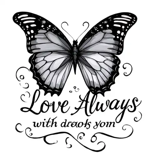 Love Always With Two Butterflies