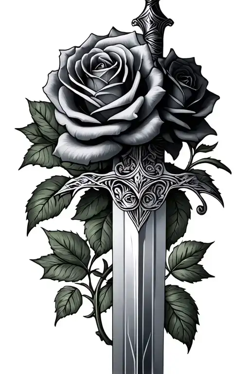 Sleep Token Roses And Sword