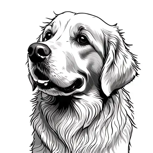 Golden Retriever Sitting