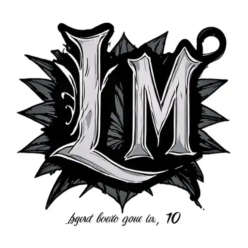 Words Writing Lm With The Numbers 10 Underneath It