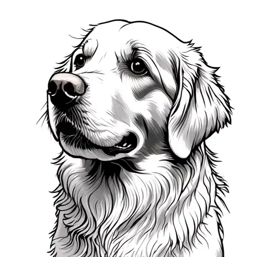 Golden Retriever Sitting