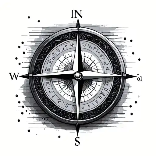 Compass With Home In Morse Code