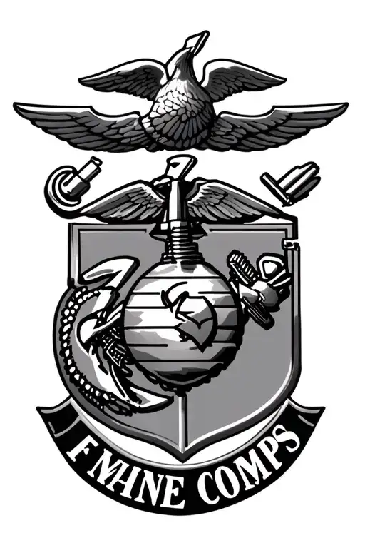 First Marine Corps Emblem