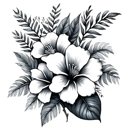 Tropical And Exotic Flowers Sleeve