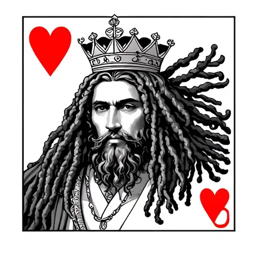 King Of Hearts With Dreadlocks