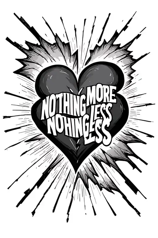 Nothing More Nothing Less Text With Broken Hearts