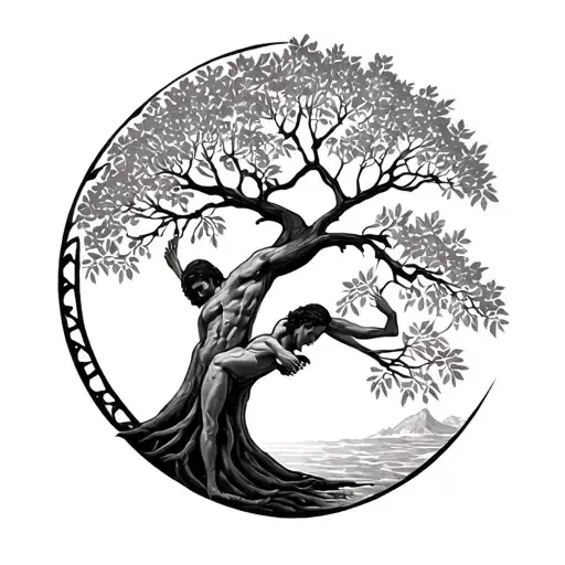 Adam And Eve Tree Of Life