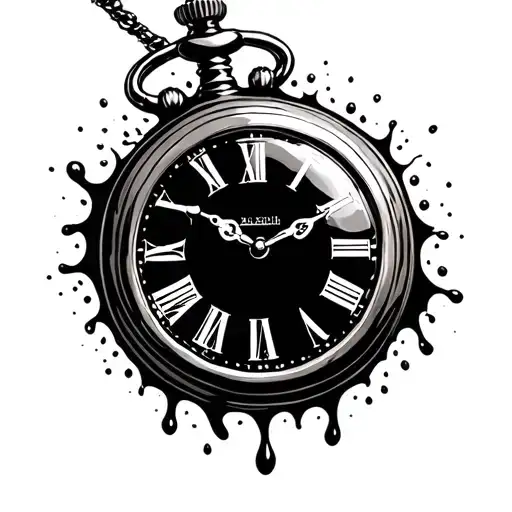 Vintage Pocket Watch Melting