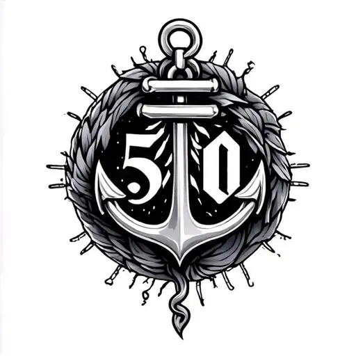 Mainly Says 510 With An Anchor Design Around It