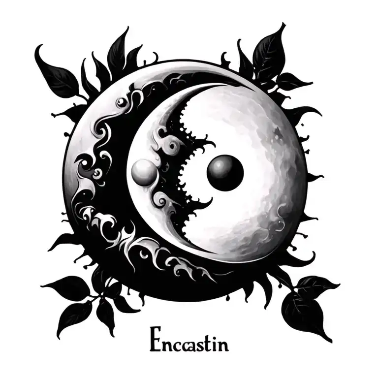 Sun & Moon Merging Together Add Encastin Last Name