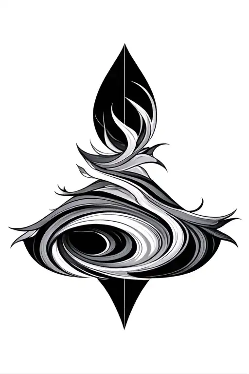 Okovango Delta In Marbling Style