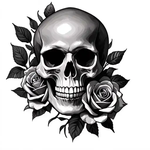 Skull And Roses