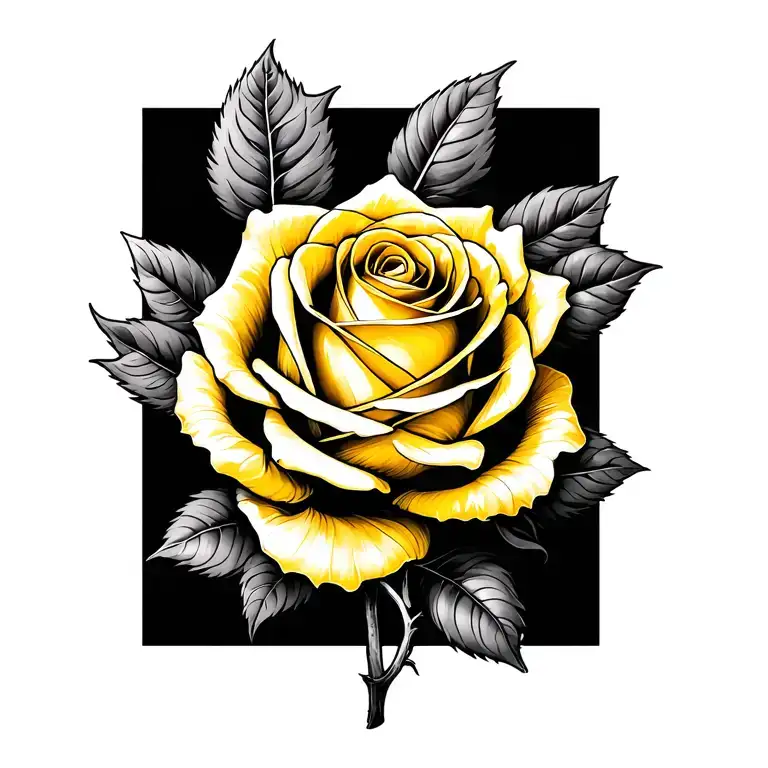 Yellow Rose Intertwined