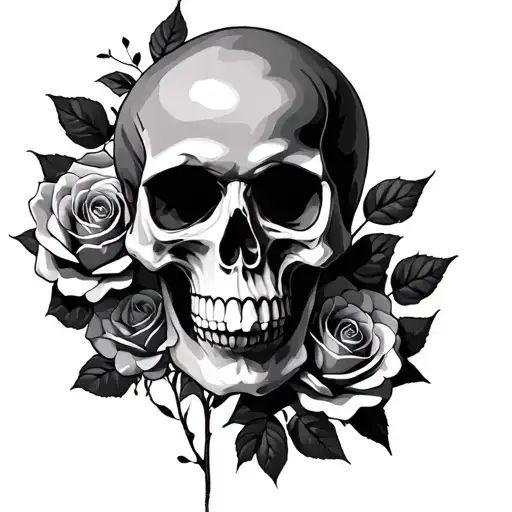 Skull And Roses
