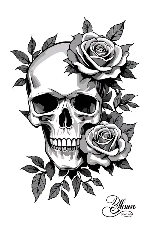 Skull And Roses