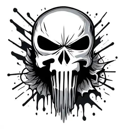 Black And Grey Punisher