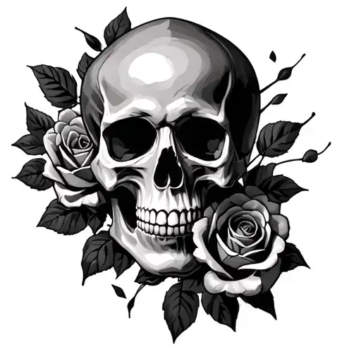 Skull And Roses