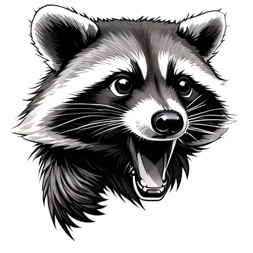 Raccoon With Gun