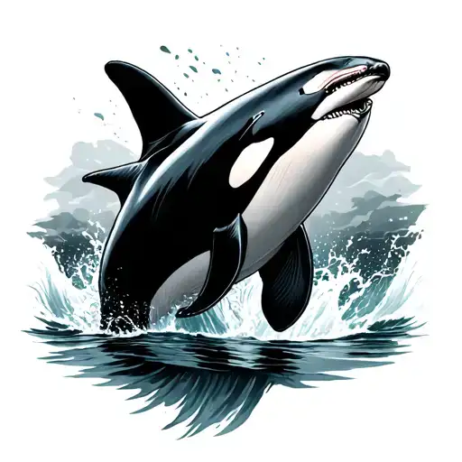 Orca Jumping