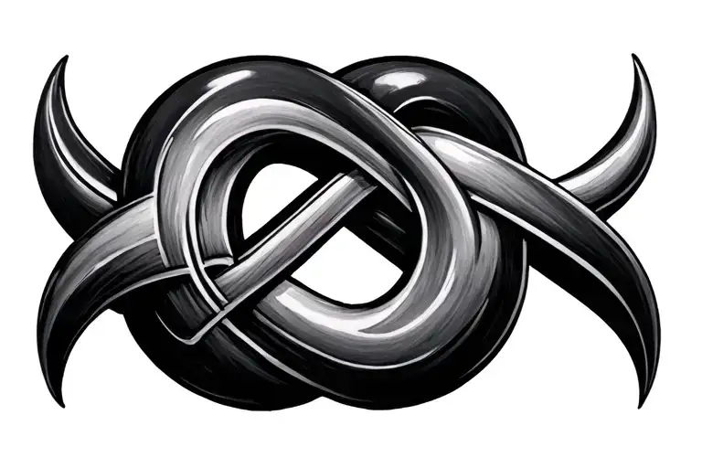 Infinity Symbol With G P Intertwined