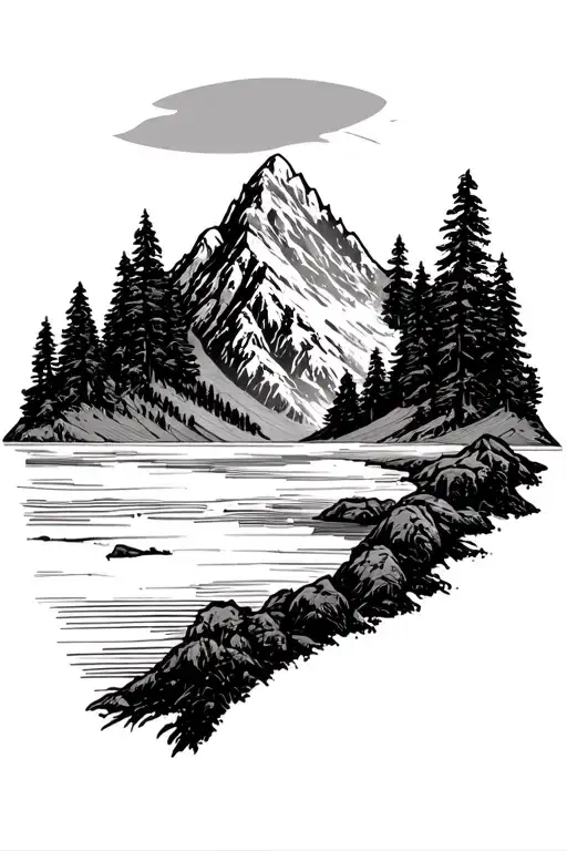 Microchip Infused Sawtooth Mountain