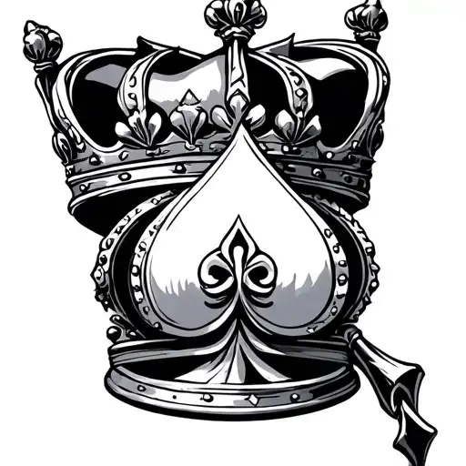 Spade Hidden In Crown