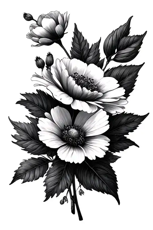 I Want The Birth Flowers Of May And October To Fit On My Inner Arm Kind Of Like A Stem