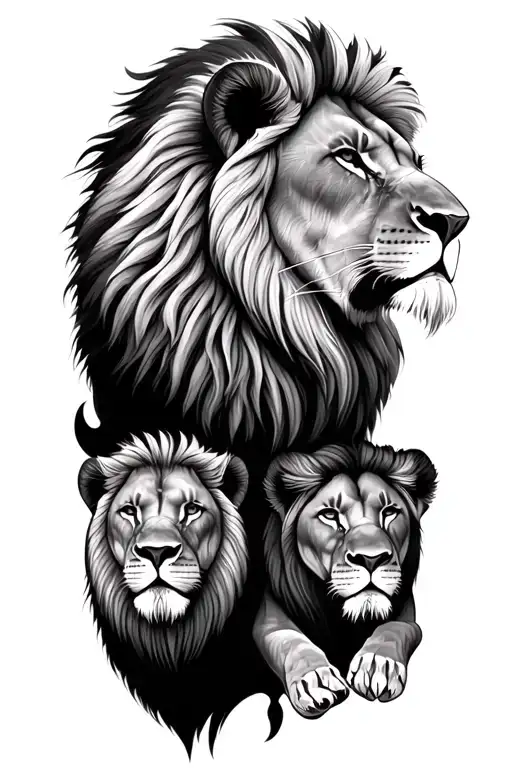 2 Male Lions 1 Female Lion