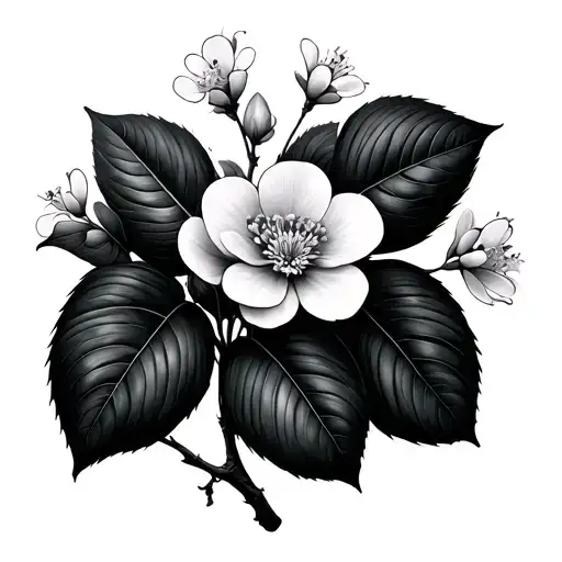 I Want Some Branches But Not In Cluster But Separate And With Small Flowers Of Sacuanjoche