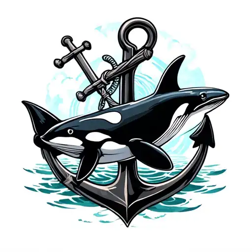 Orca And An Anchor