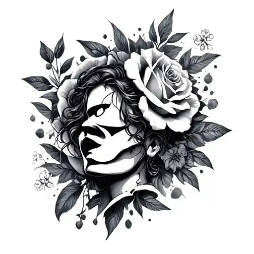 Cover Up Tattoo Design Combining Elements