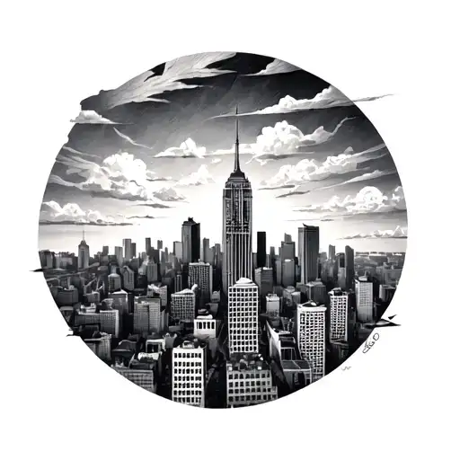 Sky And City Skyline