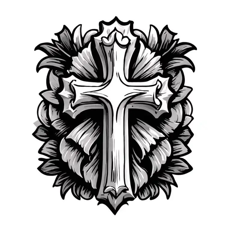 Cross Tattoo Inspired