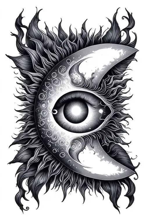 Sun And Moon Vertically Each Chakra